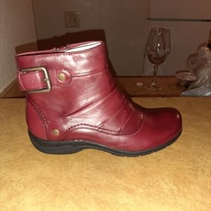 Women's Red Clark boots